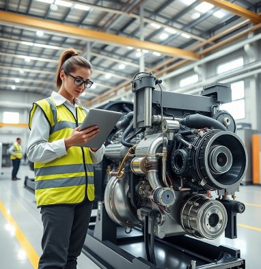 Engine and generator production at Popular Powergen